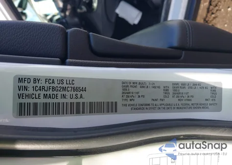 2021 Jeep Grand Cherokee Limited 4X4 из США, поврежденный, VIN 1C4RJFBG2MC766544